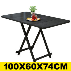 Folding table study foldable dining table set 4 seaters dining table and chair folded table wooden table  monoblock table runner 6 seater long table foldable table wood (100X60X74 CM)