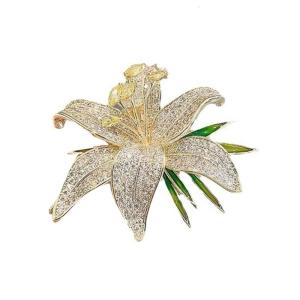 Cổ điển thạch hoa loa kèn trâm cài hoa loa kèn nghệ thuật Trâm quyến rũ cho phụ nữ và trẻ em gái một bổ sung hoàn hảo cho bất kỳ cụm công trình