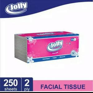 Produk Kecantikan-Tissue JOLLY 250 Sheet/ Tissu WAJAH Berbahan Lembut