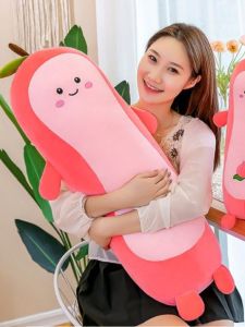 GỐI ÔM NGỦ CHO BÉ MẪU GIÁO HÌNH TRÁI ĐÀO DÀI VẢI MINISO CO GIÃN SIÊU MỀM