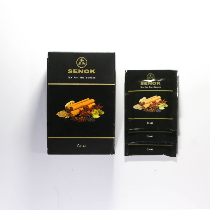 Chai | Flavoured Black Tea | Senok Premium Ceylon Tea | 20 Tea Bags ...