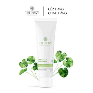 Gel rửa mặt ngăn ngừa mụn dưỡng ấm chiết xuất rau má Truesky Centella Cleanser 50g