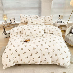 Dansunreve Duvet Cover Cartoon Series Snoopy/Kitty/Bear Printed Quilt Cover Cheap Single/Queen/King Comforter Cover