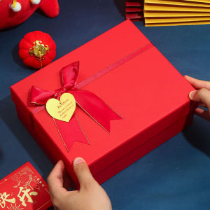 Hộp Quà Sinh Nhật Sang Trọng Hộp Đựng Quà Gắn Nơ Màu Đen Cao Cấp Nhiều Size Có Kèm Túi Giấy Đựng Hộp Quà Cùng Bộ