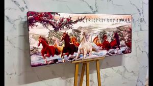 Tranh Mã Đáo Thành Công Thu Hút Tài Lộc Tranh Canvas Tranh Tráng Gương Tranh Phòng Khách