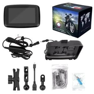 Motorcycle GPS Navigation System 5 Inch Touchscreen with Wireless CarPlay Waterproof for Motor
