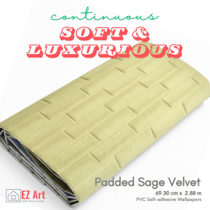 EZ Art Wallpaper 70cm × 288cm 3D Padded Velvet Brick Adhesive wall stickers wallpaper Decor Foam