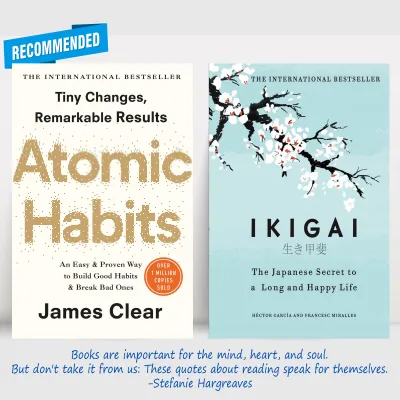 ATOMIC HABITS + IKIGAI (paperback)