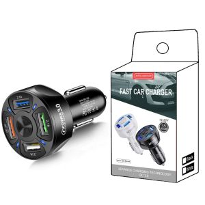ZCAUTO Sạc xe hơi nhanh 3.0  4 USB  5 USB  Bộ đổi nguồn xe hơi sạc nhanh USB 12V 24V