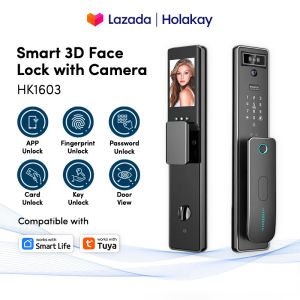 Smart Home Security Tuya App Wifi Door Lock with Face Recognition Electronic Intelligent Fingerprint Smart Door Lock