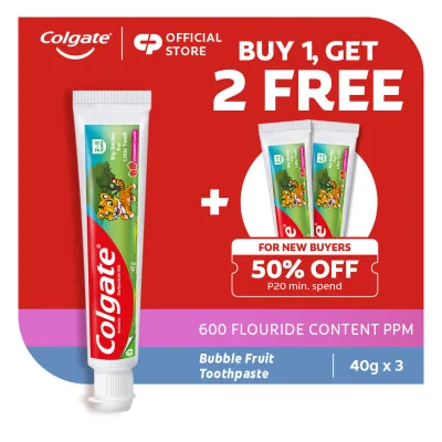 [BUY 1 FREE 2] Colgate Kids Toothpaste Tiger 40g Pack of 3
