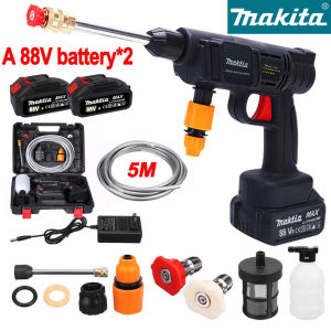 Japan Wireless Heavy Duty Car Washer 288V Rechargable Lithium Battery Portable High Pressure Washer 45000kpa Cleaning Water Gun Garden Sprayer High Pressure Water Pump 6 Washing Modes for Agriculture Use