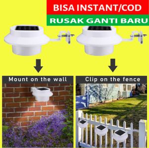 (COD) Lampu Taman Tenaga Surya Solar Panel 3 LED - 07