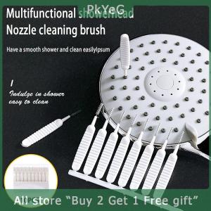 [COD] PkYeG KITCHEN 10Pcs Set Shower Head Cleaning Brush White Small Brush Anti-Clogging Nylon Pore Gap Clean Brush For Phone Hole Kitchen Bathroom