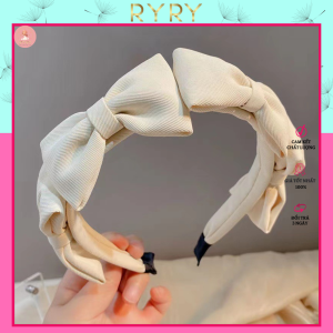 Bờm Tóc/Băng Đô Cài Tóc Đính Nơ Xinh Xắn Tiểu Thư Phong Cách Hàn Quốc Phụ Kiện RYRY