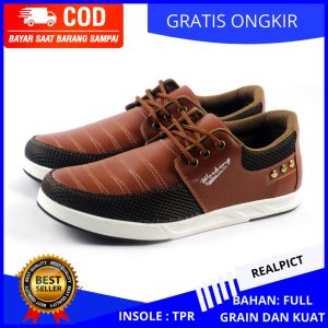 Sepatu Sneakers Snekers Kuliah Pria Casual Main Jalan Jalan Hitam Kekinian Cb 02 Sepatu Keren Cowok
