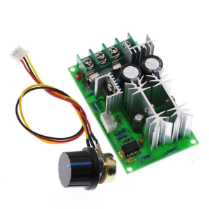 อุปกรณ์ควบคุมความเร็วมอเตอร์ DC10-60V 12V 24V 36V 48V มอเตอร์ PWM ไดรฟ์โมดูลกำลังสูงตัวควบคุม20A เครื่องควบคุมความเร็ว