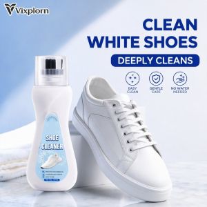 Shoe Cleaner Foam Kit Brush Head Sneaker Cleaning White Shoe Stain Remover Quick Dry Gentle Shoe Care