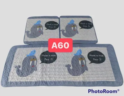韩版手工汽车坐垫三件套100% Cotton Car Seat Patchwork Cover 3 in1 Full Cotton Set Comfortable Seat Cushion Cover Pad Lapik Kusyen Kereta/SJHT 纯棉3件套汽车坐垫