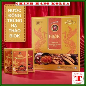 Nước đông trùng hạ thảo hàn quốc Biok thượng hạng hộp 30 gói - Đông trùng Biok tăng đề kháng giảm stress phòng ung thư - tranglinhkorea