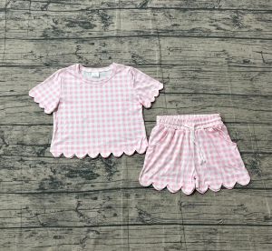Toddler Baby Girl Southern Camo Tops Shirts Sibling Scallop Shorts Clothes Sets Cute Kids Pajamas Outfits Children 2Pcs Sets2026