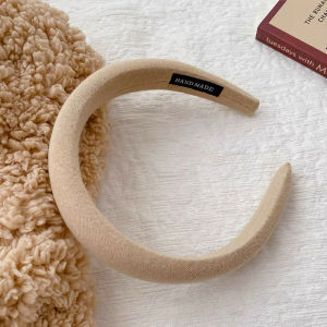 🔥🔥Roman Holiday Korean Face Wash Headband Womens Wide-brimmed Sponge Headband Solid Color Sponge Hairband All-match DIY Hair Accessories