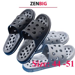 Dép nam nữ big size mang trong nhà nhà tắm văn phòng spa có lỗ thoáng khí êm nhẹ chống trơn trượt 44-51