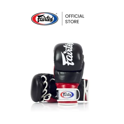 Fairtex นวมชกมวย FGV18 Super Sparring นวมมวย MMA หนังไมโครไฟเบอร์ ดีไซน์พิเศษ Alistair Overeem ปกป้องเต็มหลังมือ บุนวมแน่น ปลอดภัยสูงสุด นวมต่อยมวยสำหรับซ้อม
