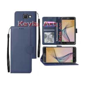 Casing Dompet untuk SAMSUNG GALAXY J7 PRIME Case Wallet Flip Cover Leather Premium Sarung Buku HP