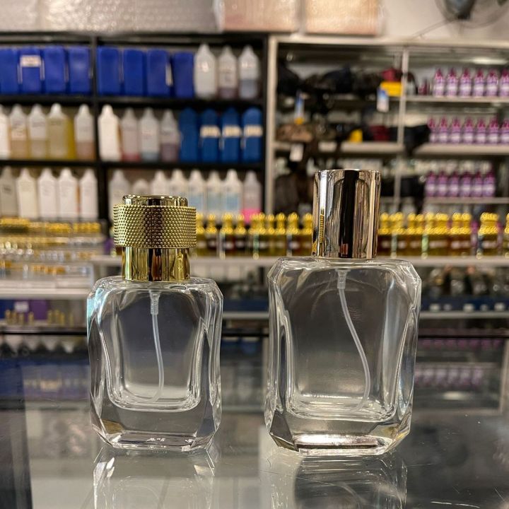 Botol Parfum Model Inocu 30ml 50ml Tututp Gold Spray harga satuan/pcs ...