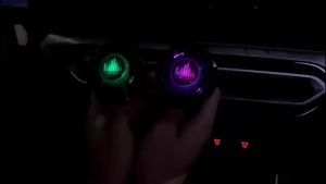 Car Air Freshener with Ambient Light Music Rhythm Light Sound Control Pickup Light Air Vent Perfume Car Ornament