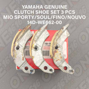 YAMAHA GENUINE CLUTCH SHOE SET 14D-WE662-00 FOR MIO SPORTY/SOUL/FINO/NOUVO ALL VERSIONS