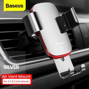 BASEUS Universal Gravity CD Khe cắm / Dán Giá đỡ điện thoại trên ô tô 4.0-6.5 inch cho iPhone12 11 Giá đỡ điện thoại Samsung HUAWEI Xiaomi Realme
