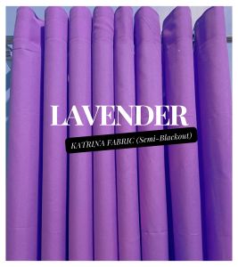LAVENDER Aesthetic Plain Curtain 100% Katrina Fabric Curtain for Indoor Windows Office Bedroom 6feet - 7feet Long