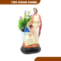 PATUNG KELUARGA KUDUS 20 CM / PATUNG YESUS MARIA YOSEP / PATUNG KELAHIRAN YESUS / PATUNG BUNDA MARIA. 