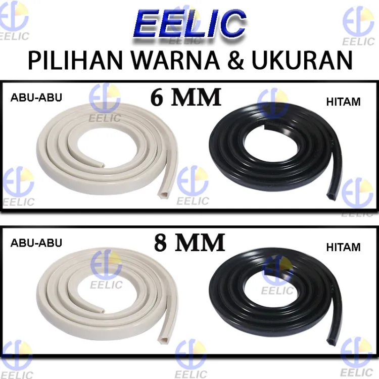 MECCANIXITY Aluminum Profile Slot Cover - 15m Black PVC Flat Seal For 8mm Grooves (3030/4040 Series)