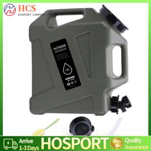 【HCS】12L Camping Water Container with Spigot Water Storage Jug Large Capacity Portable Emergency Water Can for Camping Hiking
