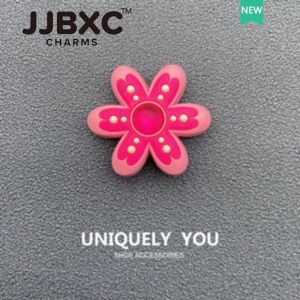 เจบีเอ็กซ์ซี ข้ามเสน่ห์ การปรับให้เข้ากับอย่างเป็นทางการรองเท้าพิเศษด้านบนตกแต่งหัวเข็มขัดยางการ์ตูนสายรุ้งดอกไม้ชุด