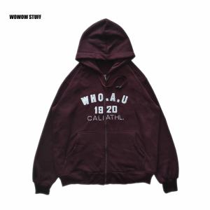 Jaket Hoodie WHO AU WHO.A.U Sweater Maroon Merah Basic Cotton Fleece Streetwear Luxury Brand HYPE HYPEBEAST Clothing Distro Outfit Fashion Cream Blush Pink MEN / WOMEN PRIA / PEREMPUAN COWO / CEWE