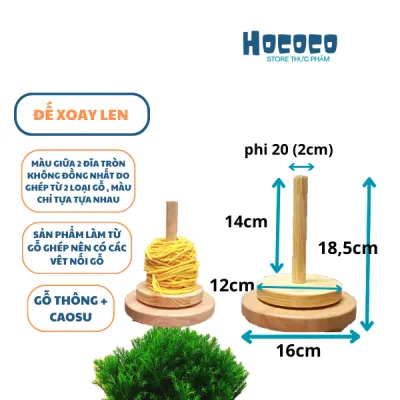 [Giá sỉ]Trục xoay lenkệ đựng len bằng gỗ tự nhiên