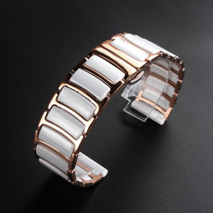 Ceramics Strap For Amazfit T-Rex 3 Pro 48mm Smart Watch Band Luxury Stainless Steel Business Bracelet