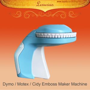 Alat cetak label harga Dymo / Cidy / Motex Label maker embossing machine manual alat pembuat label nama / Mesin Printer Label Mini 3D compatible Dymo Organizer Xpress Office-Mate II (1540 Junior Omega 1880 1610 GG-B90)