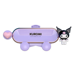 Sanrio Kuromi ABS PVC Car Phone Holder Gravity Auto Lock Vent Mount 360 Rotation Silent Bracket KU189