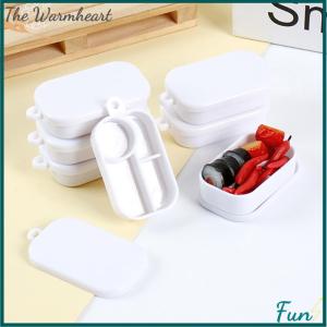 【The Warmheart】 3Pcs Miniature Dollhouse Lunch Box Doll House Kitchen Food Decor Accessories Dollhouse Scene Toys