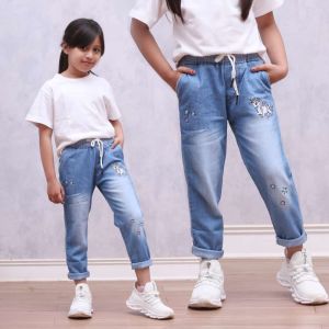Celana Jeans Anak Perempuan Celana Cutbray anak /Celana Jeans Cargo anak Usia 3-8 Tahun