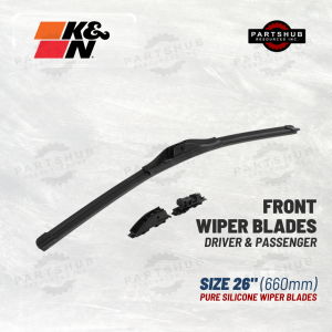 K&N PURE SILICONE WIPER BLADES (FRONT)