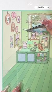 KW - Sunny Weather Ethereal Dreamscape 3D DIY Sticker Book Buku Pelekat Miniatur GA 0259-0260