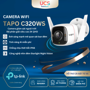 Camera WiFi Ngoài Trời TP-Link Tapo C320WS 2K QHD – IP66 Nhìn Đêm Có Màu