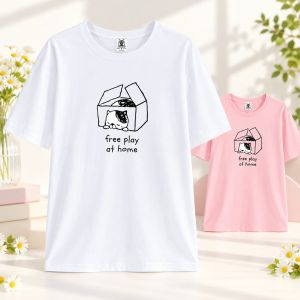 Womens Plus Size Graphic Crew Neck T-Shirt OM103