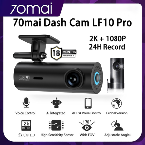 【36 Months Warranty】70mai dashcam LF10 Pro 2 Camera dashcam for car Front Dash Cam 24H Record FHD 2K UHD+1080P Rear Cam Night Vision 170° FOV WDR App Control Smart Wifi Loop Recording G-Sensor Auto Voice Prompt